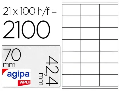 agipa Etiquette universelle, 70 x 42,4 mm, POSE EXPRESS — Etiquettes multi-usage