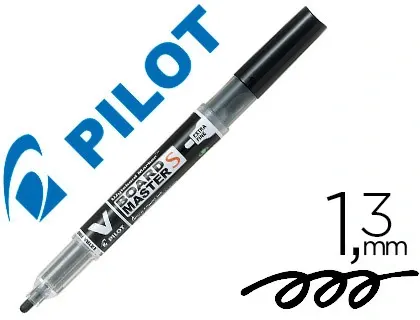 Marqueur pilot v board master rechargeable pointe conique extra fine 1.3mm encre liquide base alcool couleur vive noir —…