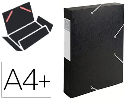 EXACOMPTA Boîte de classement Cartobox, A4, 60 mm, noir — Chemises & trieurs