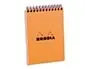 RHODIA Bloc spiralé No. 13, format A6, quadrillé 5x5, orange — Papier, cahier & courrier — vue 2