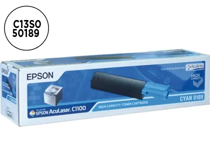 Toner laser original epson c13s050189 4000 p cyan — Non classé