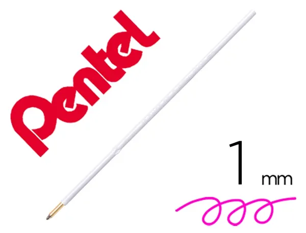 Recharge pour stylo-bille retractable pentel bx470 izee pointe large 1mm encre rose sachet 2 unites — Non classé