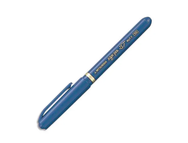 Feutre uniball sign pen encre super ink couvrante pointe feutre nylon ogive largeur trace 1mm coloris bleu — Non classé