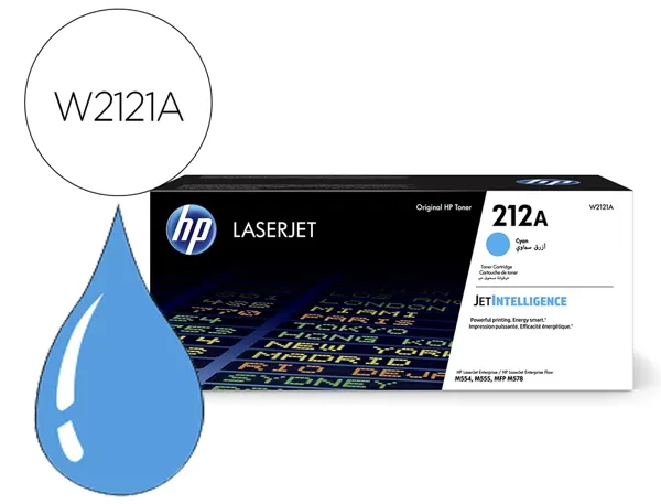 Toner laser original hp 212a 4500 p cyan — Non classé