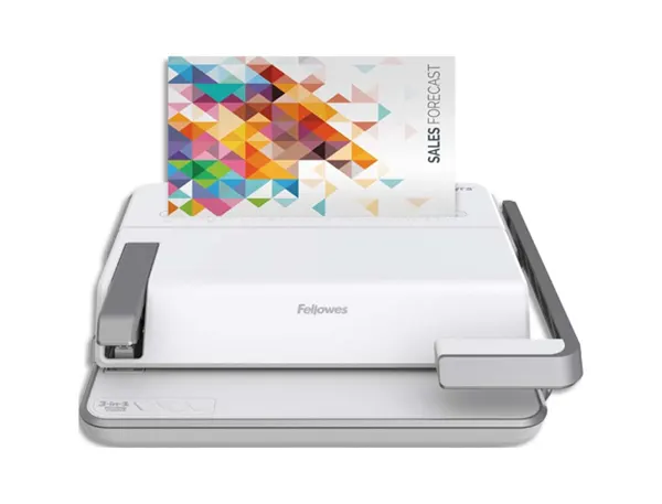 Perforlieur fellowes lyra 3en1 anneaux plastiques reliure manuel perforation 155x440x395mm — Non classé