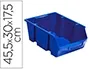Bac A Bec Viso Polypropylene Empilable Resistant Grande Ouverture Porte-Etiquette 45,5x30x17,5cm 28l Bleu —… — vue 2