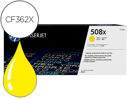 Toner laser original hp 508x 9500 p jaune — Non classé