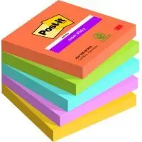 Post-it Bloc-note super sticky notes, 76 x 76 mm, Boost — Fournitures — vue 2