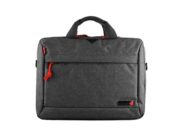 Mallette classique techair gris rouge compatible 14-15,6/' 400x310x50mm 1 compartiment protection — Non classé
