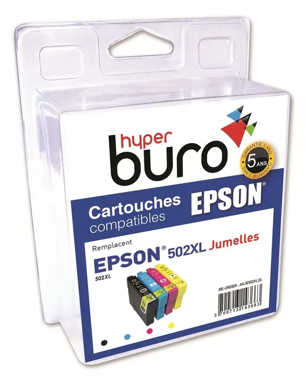 Cartouche d'encre original epson t502xl pack de 4 — Non classé