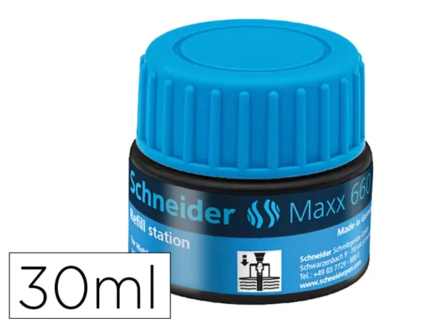 Recharge schneider maxx 660 surligneur job automatique 30ml coloris bleu — Non classé