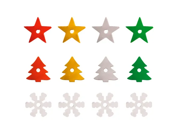 Sequins sodertex noel - 190 g - 7 mm - 5 coloris assortis — Non classé