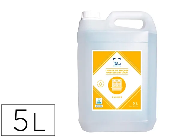 Liquide techline rincage vaisselle eau dure rv2000 5 litres — Non classé