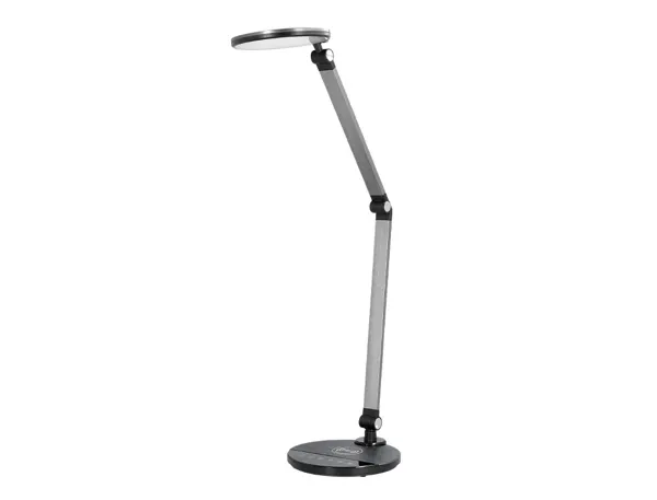Lampe de bureau q-connect professionnelle aluminium chargeur smartphone 9w 120 led cct 3000k-6300k 600lm — Non classé