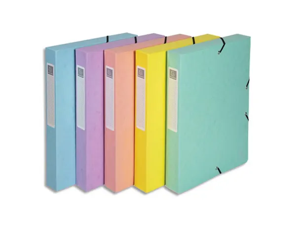 Boite de classement exabox aquarel a4 dos 60mm assortiment — Non classé