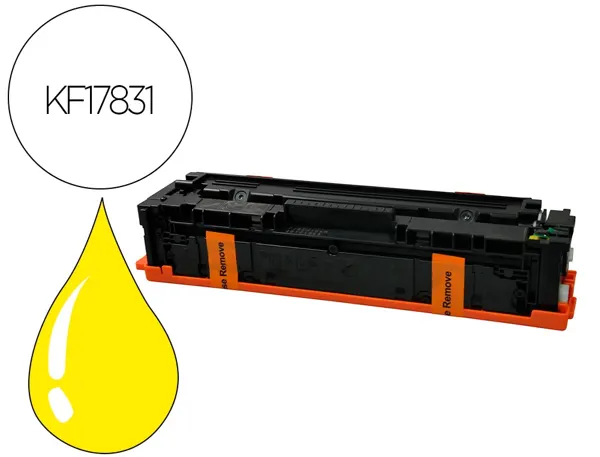 Toner laser compatible q-connect canon 623 2300 p jaune — Non classé