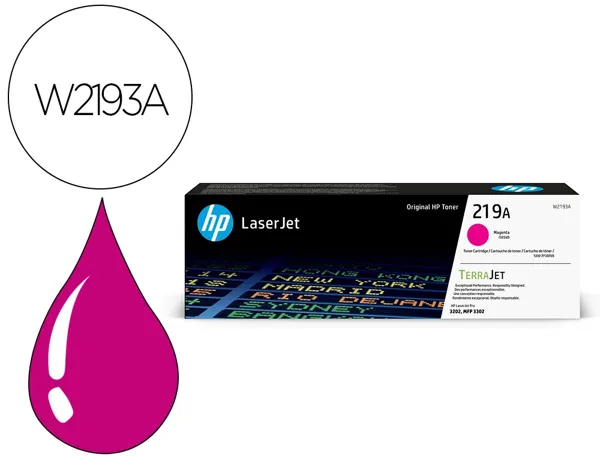 Toner laser original hp w2193a 1200 p magenta — Non classé