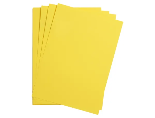 Feuille papier clairefontaine maya 270g 500x700mm coloris jaune citron paquet 25 unites — Non classé