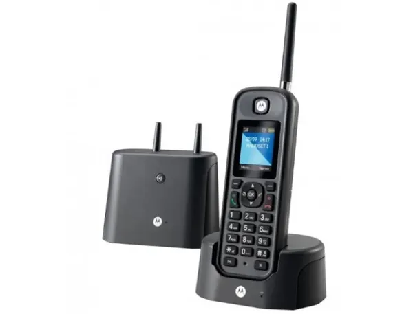 Telephone sans fil motorola o201 afficheur couleur 1,8/' longue portee 1km coloris noir — Non classé