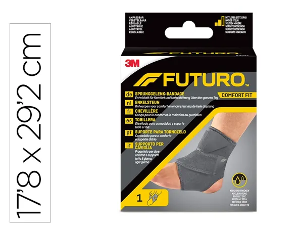 Chevillere futuro comfort fit reglable 17,8û29,2cm coloris gris — Non classé