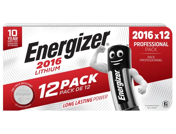 Pile energizer miniature lithium cr2016 blister 12 unites — Non classé