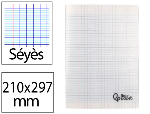 Cahier piqure liderpapel couverture pp 210x297mm 96p seyes incolore — Non classé