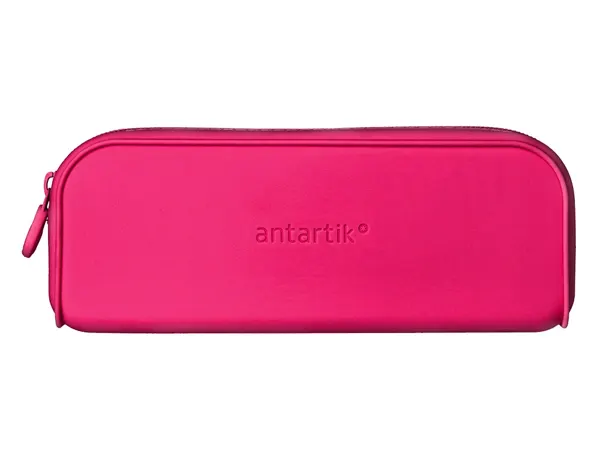Fourre-tout antartik rectangulaire 1 compartiment en silicone modele prisma 185x50x75mm coloris fuchsia — Non classé