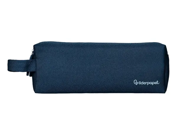 Fourre-tout liderpapel rectangulaire 2 compartiments anse de prehension 21x8cm coloris bleu marine — Non classé