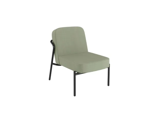 Fauteuil paperflow medso modele rond taille s tissu coloris vert — Non classé