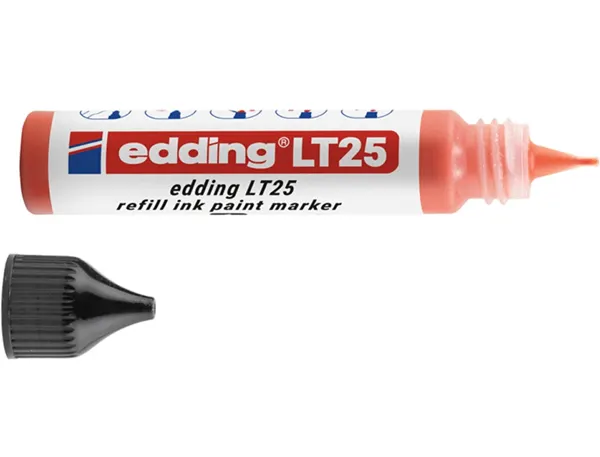 Recharge edding lt 25 encre marqueur peinture ecoline 25ml coloris rouge — Non classé