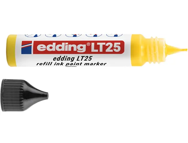 Recharge edding lt 25 encre marqueur peinture ecoline 25ml coloris jaune — Non classé