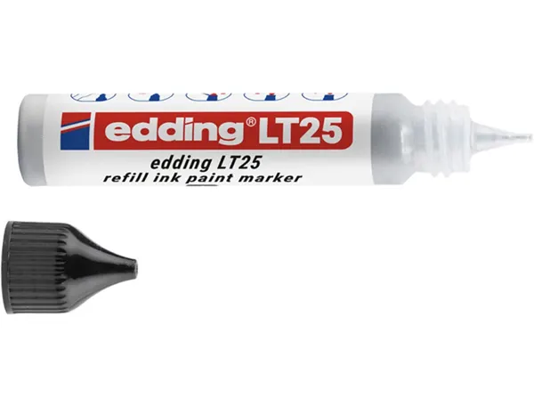Recharge edding lt 25 encre marqueur peinture ecoline 25ml coloris argent — Non classé
