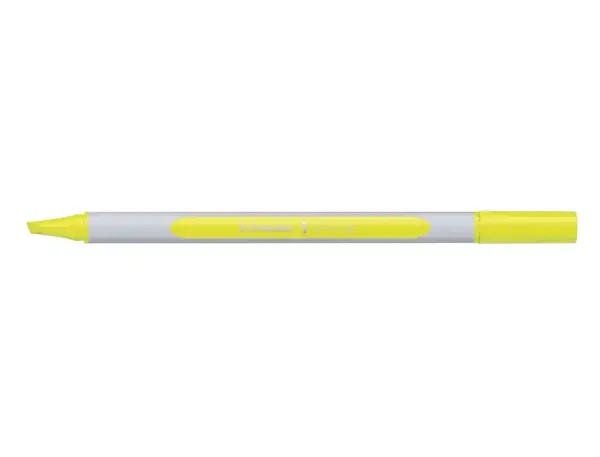 Surligneur schneider shine-up pointe biseautee trait 1/4mm corps triangulaire coloris jaune — Non classé