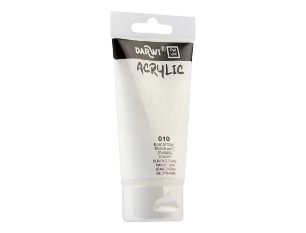 Peinture darwi for you acrylic tube 75ml coloris blanc de titane — Non classé