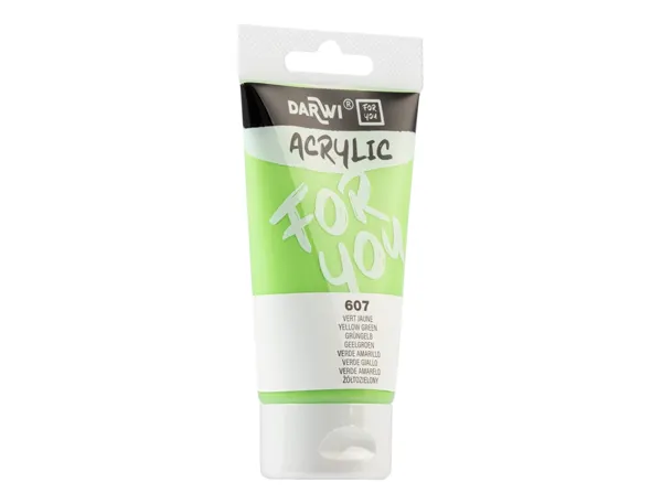 Peinture darwi for you acrylic tube 75ml coloris vert jaune — Non classé