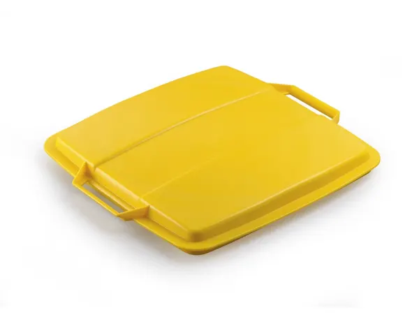 Couvercle durable poubelle durabin capacite 90l carre avec poignee coloris jaune — Non classé