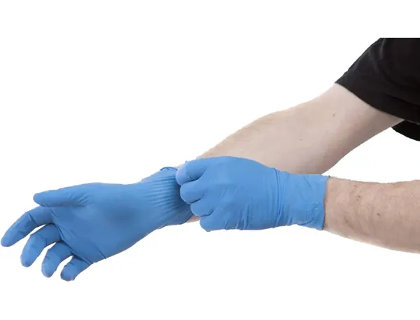 Gant unique biodegradable nitrile non poudre taille m boite 100 unites — Non classé