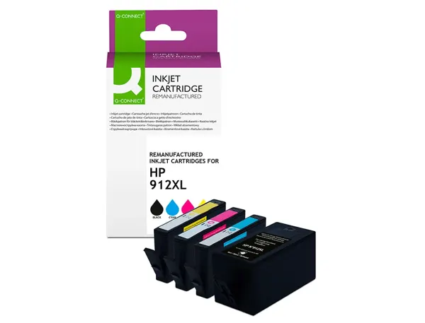 Cartouche d'encre compatible q-connect hp 912xl 825 p noir/cyan/magenta/jaune pack 4 couleur — Non classé