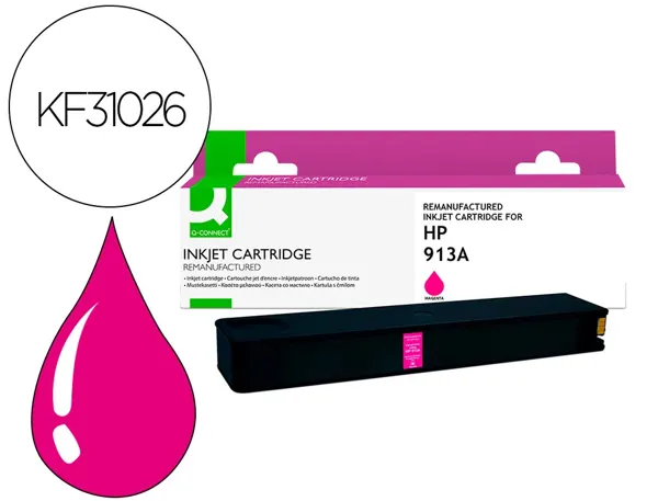 Cartouche d'encre compatible q-connect hp 913a 3200 p magenta — Non classé