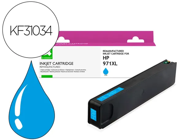 Cartouche d'encre compatible q-connect hp 971xl 7200 p cyan — Non classé