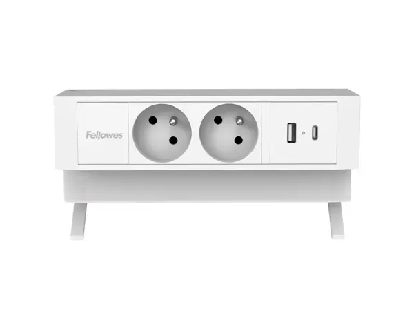 Power desk 2 fellowes multiprises coloris blanc — Non classé