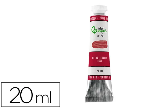 Peinture a l huile liderpapel tube en aluminium de 20 ml coloris rouge bordeaux — Non classé
