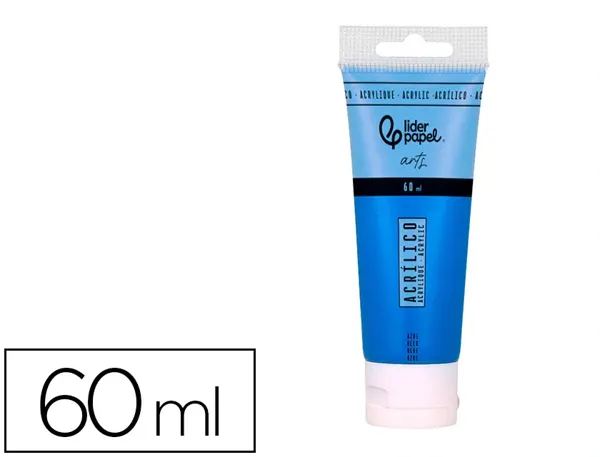Peinture acrylique liderpapel tube en plastique de 60 ml coloris bleu — Non classé