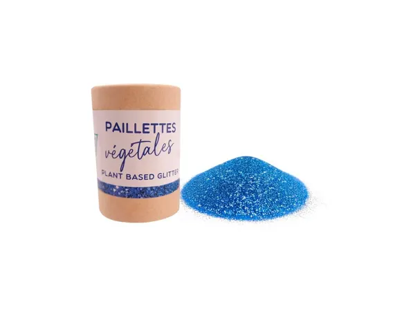 Paillettes oz international biodegradable vegetales tube carton 35g coloris bleu — Non classé