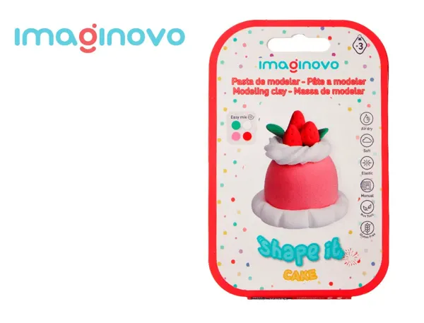 Pate a modeler imaginovo sechage a l'air set coloris assortis avec instructions tarte aux fraises — Non classé