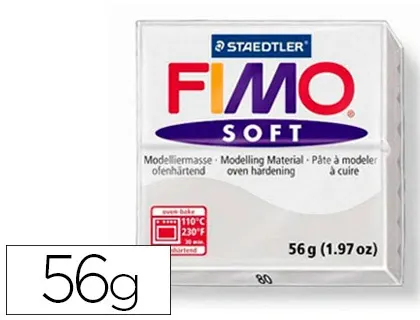Pâte à modeler fimo soft coloris gris pain 57g — Non classé