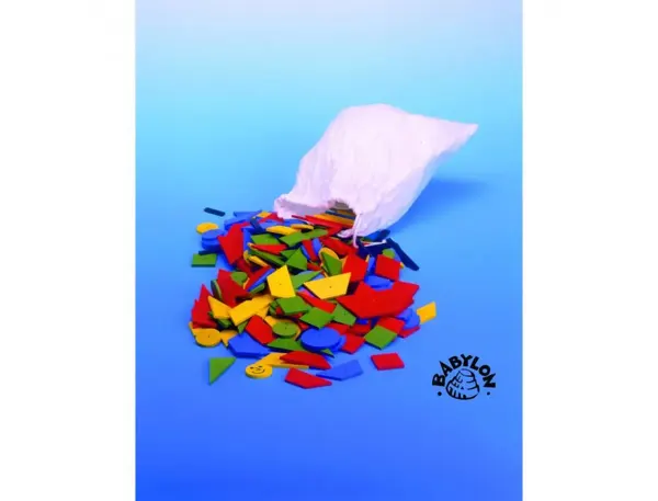 Lot de formes geometriques bois babylon a piquer formes et coloris assortis 300 pieces — Non classé
