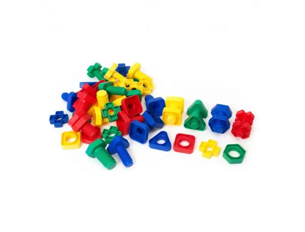 Lot de vis et boulons lap construction technique plastique 80 pieces et 16 fiches d activites — Non classé