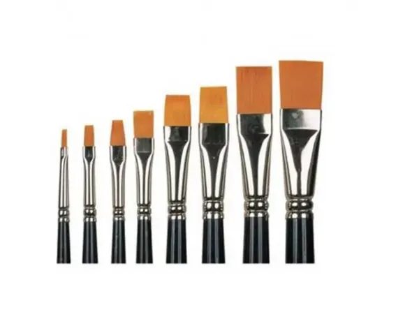 Brosses poils synthetiques plates n 10 pour peinture acrylique virole en alu lot de 10 unites — Non classé