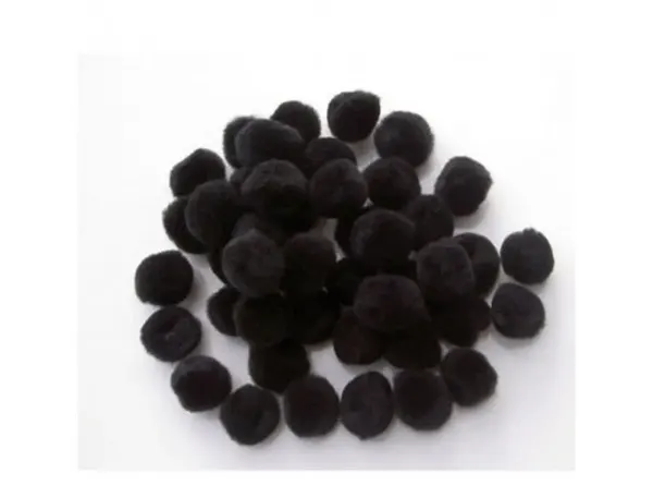 Pompons a la couleur graine creative 15 mm 45 pieces coloris noir — Non classé